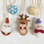 羊毛クリスマスオーナメント
