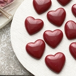 6pcs Handmade* 資材 B-695 heart cabochon