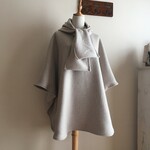 カシミヤウールGBで作ったマントコート