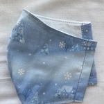 【SALE】ブルークリスマスマスク普通サイズハンドメイドマスク