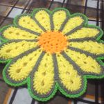 お花の座布団リバーシブル