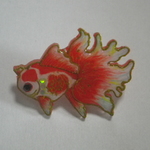 ピンブローチ＊金魚