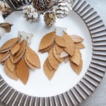 Leather　Leaf　イヤリング(ピアス)