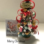 hand made  ミニチュア　ドールハウス　クリスニャスツリー