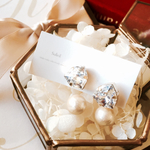 wear pict up★　Cotton pearl catch　pierce 