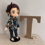 オビツ11 用　長袖　柄シャツ③