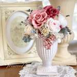 A様オーダーアレンジ プリザーブドフラワー＊仏花＊お供え＊薔薇の仏花＊薔薇とダリアのシャビー仏花
