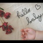 ニューボーン　フォト　hello baby  マンスリーフォト