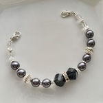 【再3販】マスクフック　マスク留め　マスクバンド　ブラックパール×ネイビーブルー