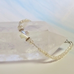 聖なるクロス＋◇Mother of pearl×Baby pearl・White topaz・Moon stone／silver925 