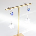 ジルコニアの雪の華❄︎クリスマスピアス