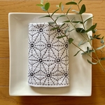 刺し子花ふんき＊麻の葉(チャコールグレー)