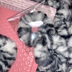 zebra scrunchie