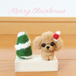 ちびトイプードルのクリスマス