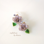 ❀englishrose❀ノンホールピアス【ライトパープル】