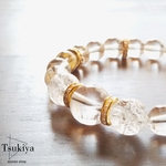 ✩.*˚  浄化用 パールロンデルの大粒水晶ブレスレット  ✩.*˚ No.19