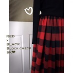 Red×Black block check SK