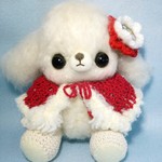 【送料込】あみぐるみ たれ耳ちゃんクリスマスVer.   m３８