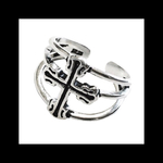  silver925【simple_cross RING】﻿シルバー 十字架 クロス　シンプル ユニセックス  ゴシック 病みかわいい ヴィンテージ  アンティーク  リング