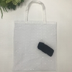 ツバキ コットンレース トートバッグ 白