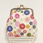 花柄がま口財布