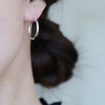 SILVER925 フープピアス-22mm