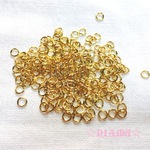 【丸カン4ｍｍ】 ニッケルフリー　ゴールド　10g　ハンドメイド素材