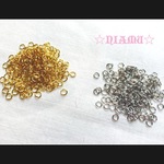 【丸カン4mm】ニッケルフリー　10g　ゴールド＆シルバー　ハンドメイド素材