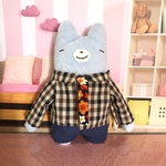 フモフモさん ネクタイ風付き シャツセット