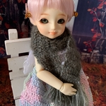 ★ miss kitty、幼SD、ZAPCAT等サイズドール用マフラー　Ｊ