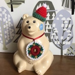 北欧しろくま貯金箱　クリスマス雑貨2点セット