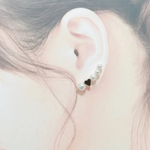 【両耳】ハートinパールピアス
