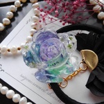 雪と氷と薔薇と✨冬のパープルグリーン