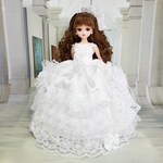 リカちゃん お姫様ドレス 一点物☆ホワイト