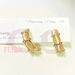 キャッツアイフープピアス