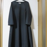 ☆オーダー品☆　ウールブラックワンピース  ゆったりワンピース　大きいサイズワンピース