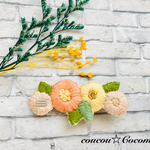 ふっくら小花のヘアアクセサリー