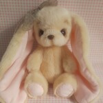 ふわふわぬいぐるみ☆耳の長～いうさぎさん☆サーモンピンク*  