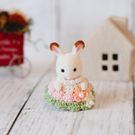 シルバニアファミリー　シルバニア　服　ドレス　♡ライトピンク　くすみグリーン♡ あかちゃんドレス