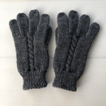 メンズ手編み手袋