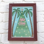 《Hawaiian Christmas Tree🎄》イラストフレーム入り     