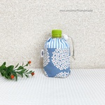 保冷・保温シート付き280ml用ペットボトルケース*小花サークル
