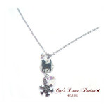 猫と雪のネックレス Cat's Love Potion 