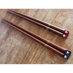 Daruma usaghi 箸　(だるま　うさぎ)　23ｃｍ茶　/　21ｃｍ茶　（1本）【名入れ無料】