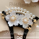 和 和飾り　簪 蝶貝 桜 かんざし バチ型  パール 簪 髪飾り 留袖 着物 成人式 結婚式  ヘアピン ヘアアクセサリー 卒業式 真珠 七五三 お正月 