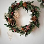 ドライフラワーリース【クリスマス・ペッパーベリー】