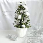 Crown Tree ♡　クラウンツリー　クリスマスツリー ＆ クリスマスオーナメント　ホワイトクリスマス