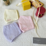 お名前入り mask  kid’s マスク~さくらピンク　ラベンダーパープル　クリームイエロー女の子用　名入りマスク　刺繍カラー全7種