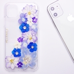 ＊ブルーデルフィニウム押し花スマホケース＊