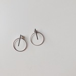 stick +back hoop earring